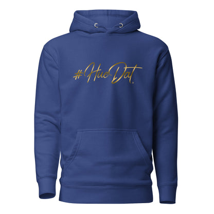 Huedat Exclusive Gold Print Fleece Unisex Hoodie - Bearclothing