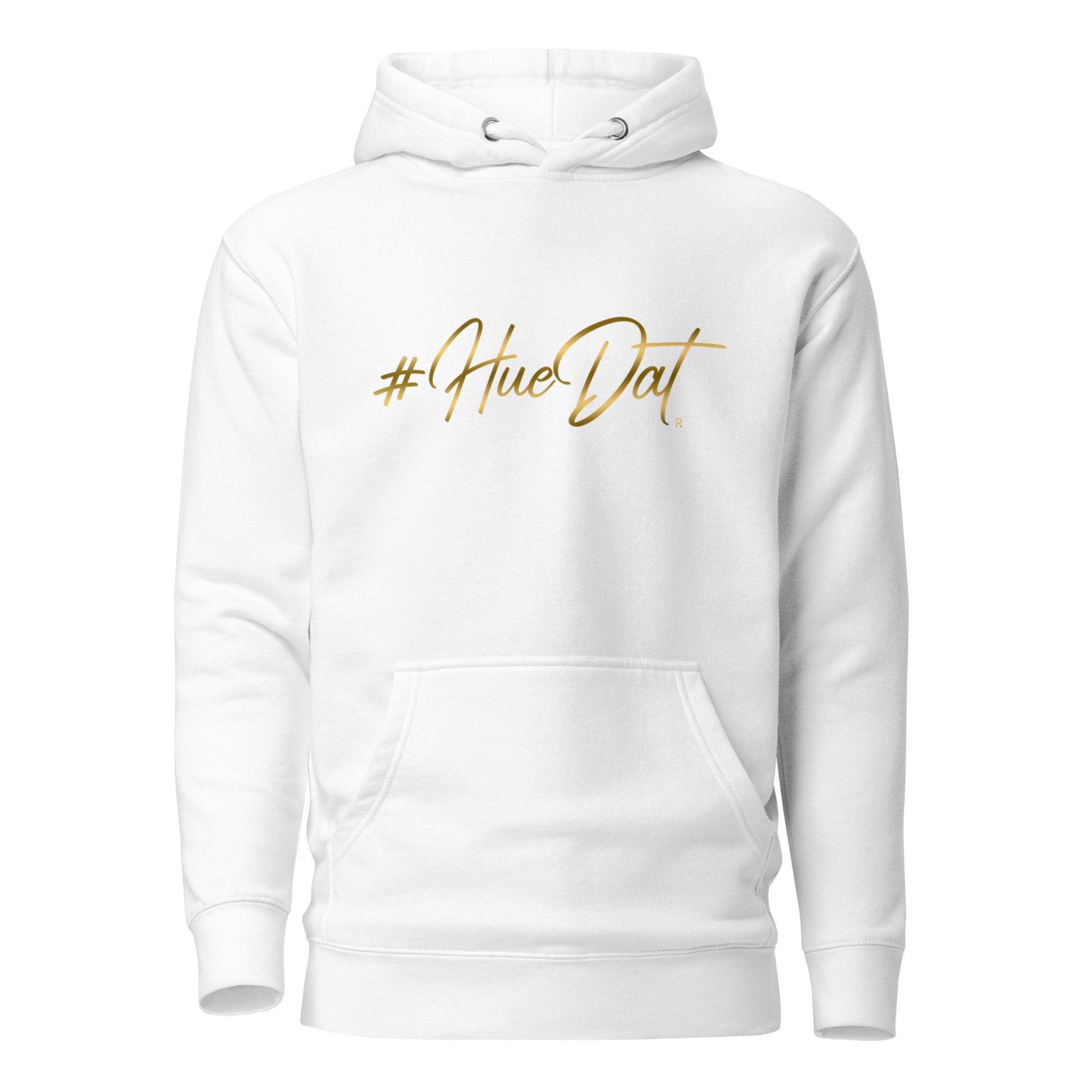 Huedat Exclusive Gold Print Fleece Unisex Hoodie - Bearclothing