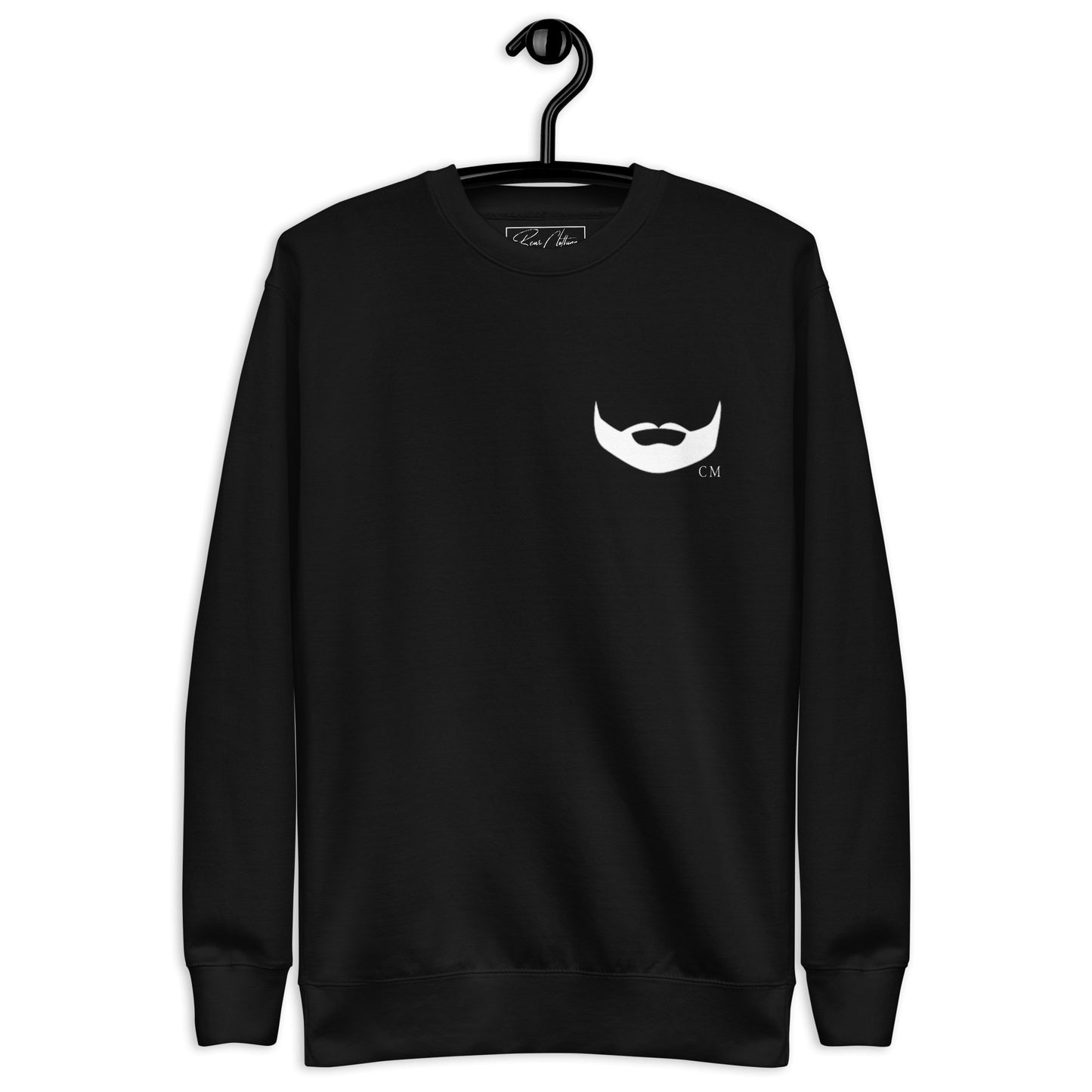 Dpov White Beard Print Premium Unisex Sweatshirt