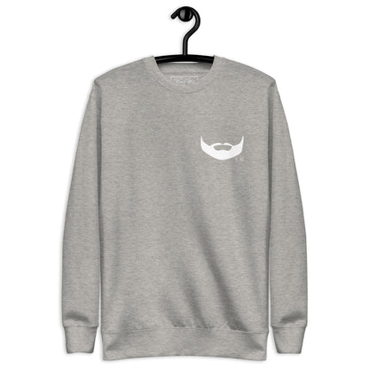Dpov White Beard Print Premium Unisex Sweatshirt