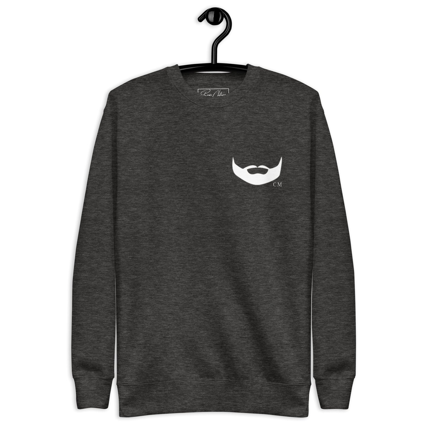 Dpov White Beard Print Premium Unisex Sweatshirt