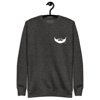 Dpov White Beard Print Premium Unisex Sweatshirt