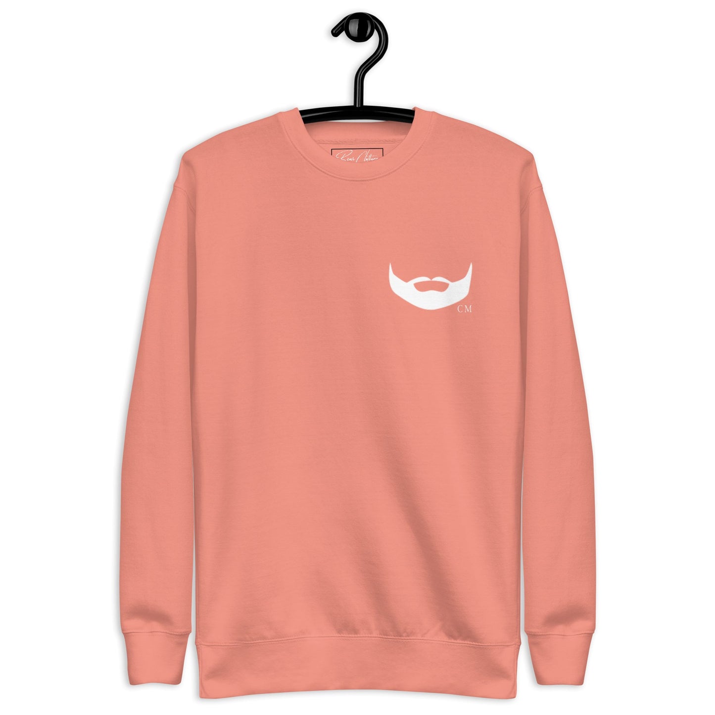 Dpov White Beard Print Premium Unisex Sweatshirt