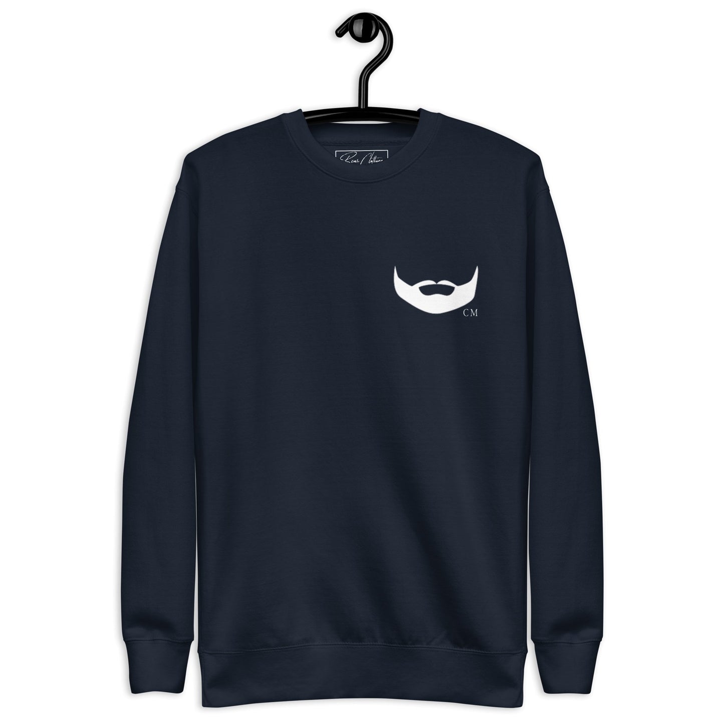 Dpov White Beard Print Premium Unisex Sweatshirt