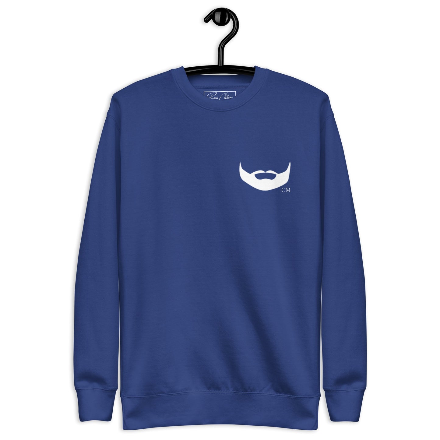 Dpov White Beard Print Premium Unisex Sweatshirt