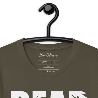 White Print Bear Claw Signature Short-sleeve t-shirt' - Bearclothing