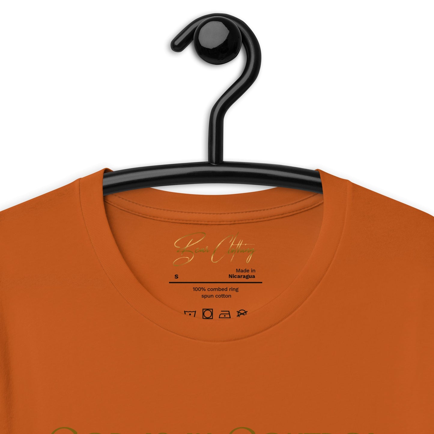 Gold Print Just God! Premium Tee - Bearclothing