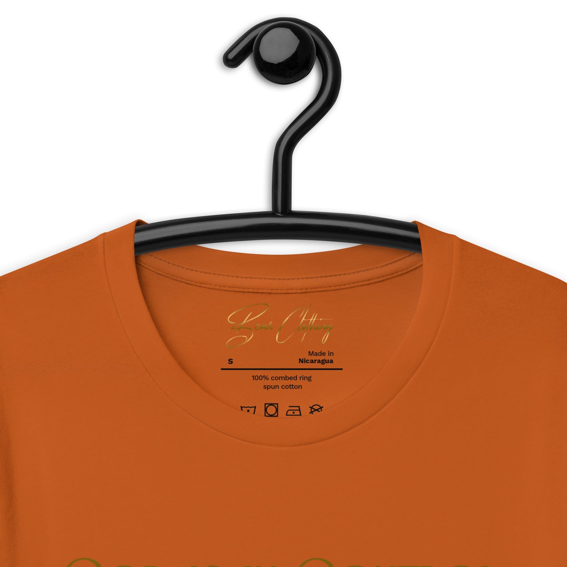 Gold Print Just God! Premium Tee - Bearclothing