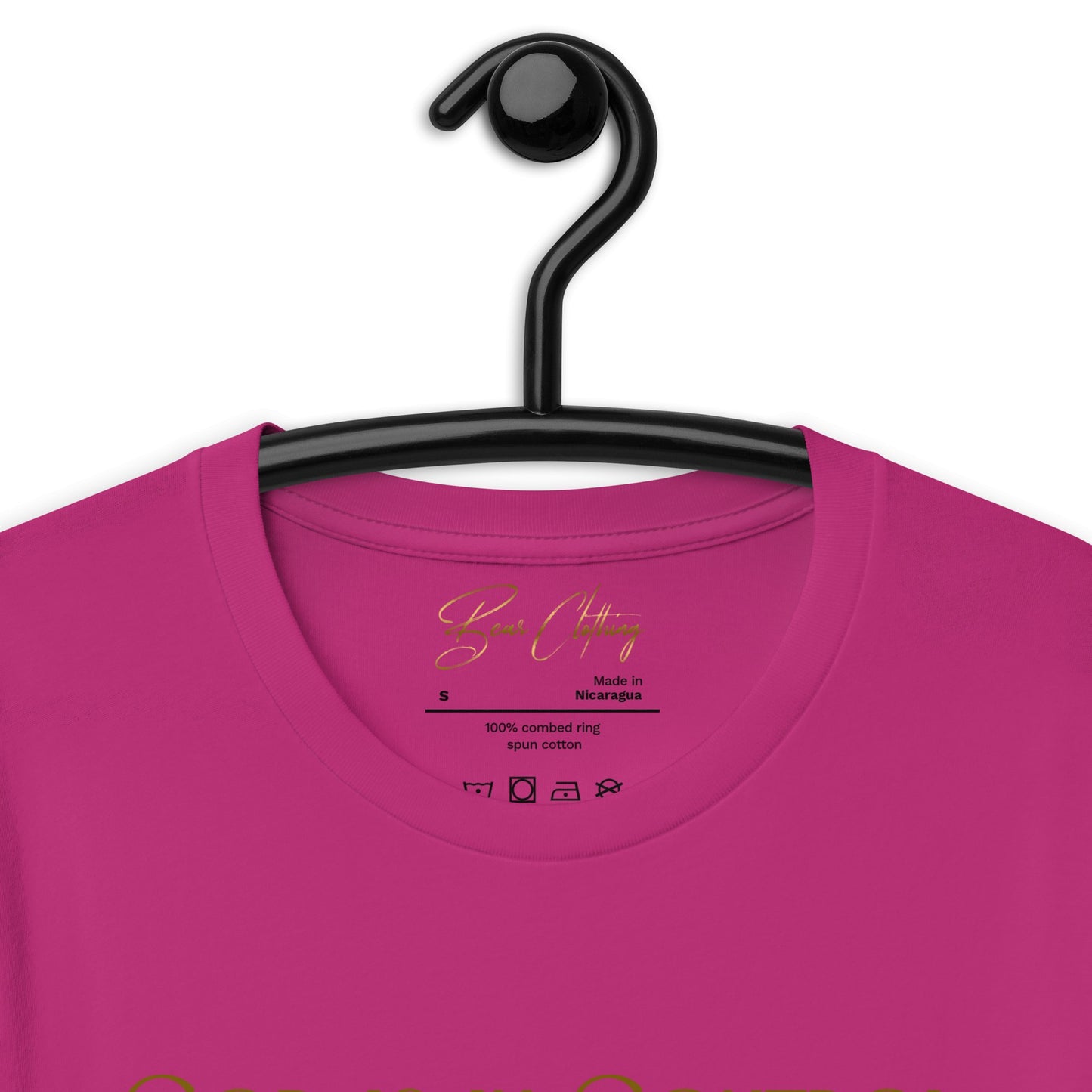 Gold Print Just God! Premium Tee - Bearclothing