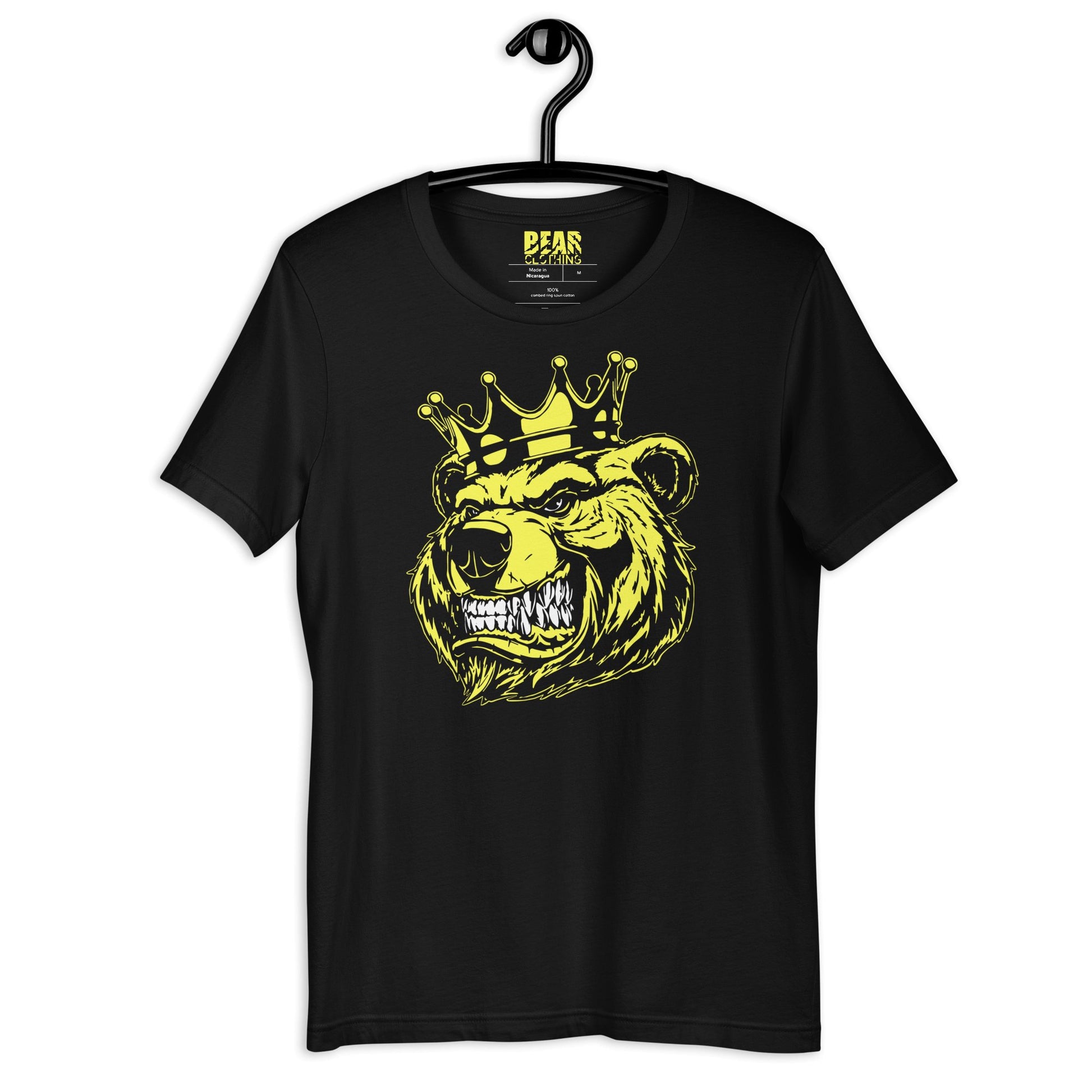 Yellow Bear with Crown Print Tee - Bearclothing