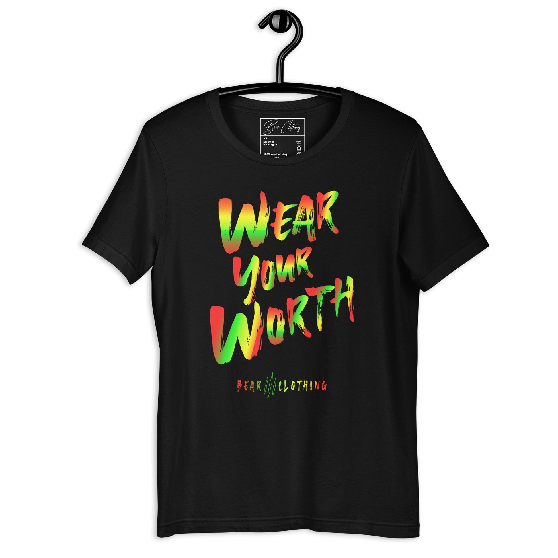 Jamaica Print Wear Your Worth Premium Tee - Bearclothing