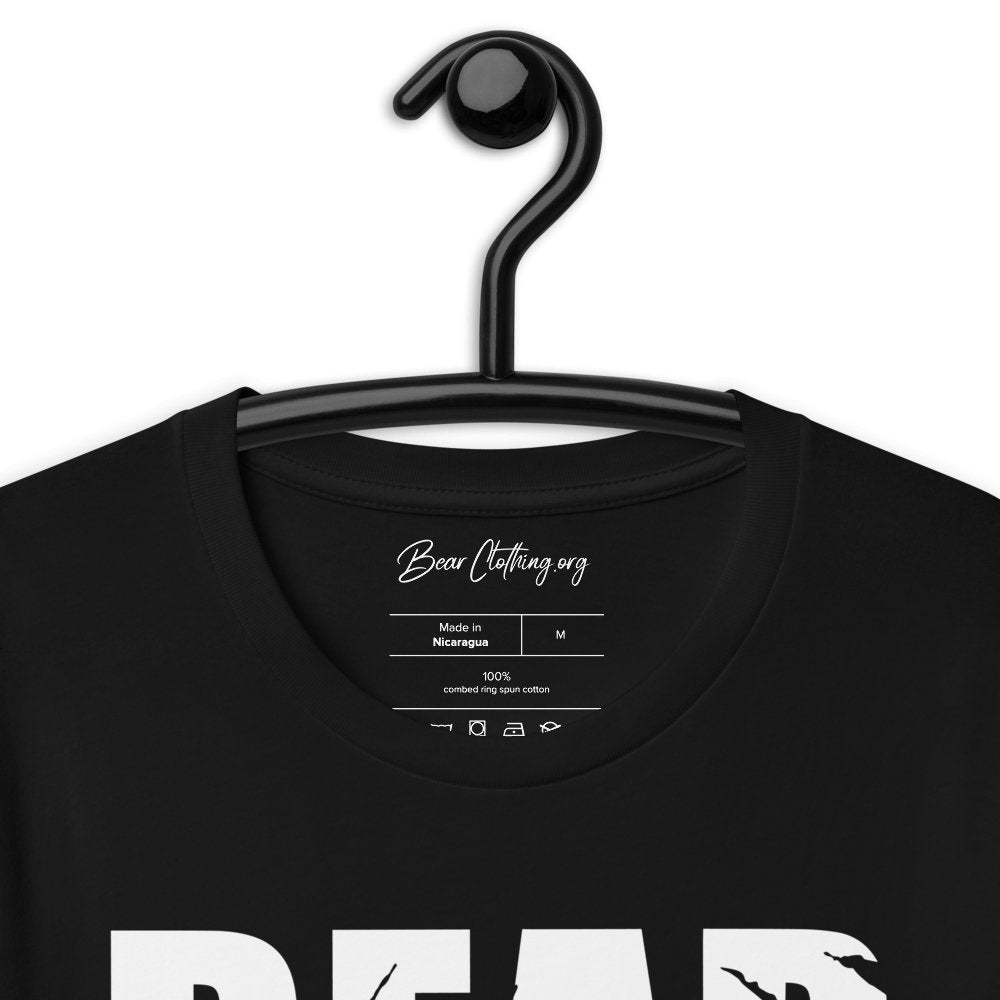 White Print Bear Claw Signature Short-sleeve t-shirt' - Bearclothing