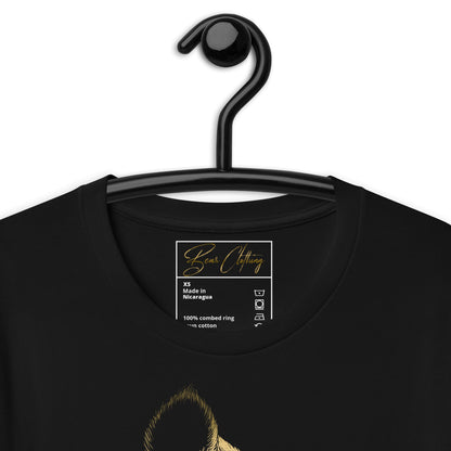 Exclusive Bear Print Unisex t-shirt Gold