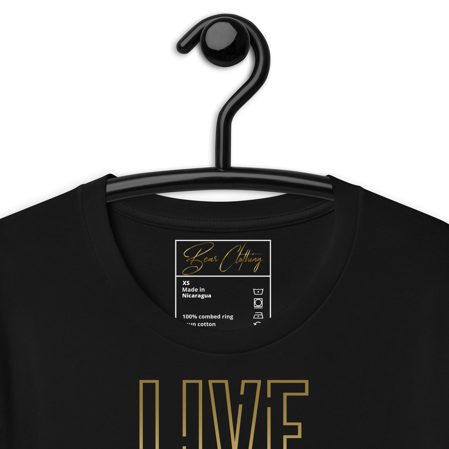 25$ Gold Live Your Purpose Print Premium Tee Ladies