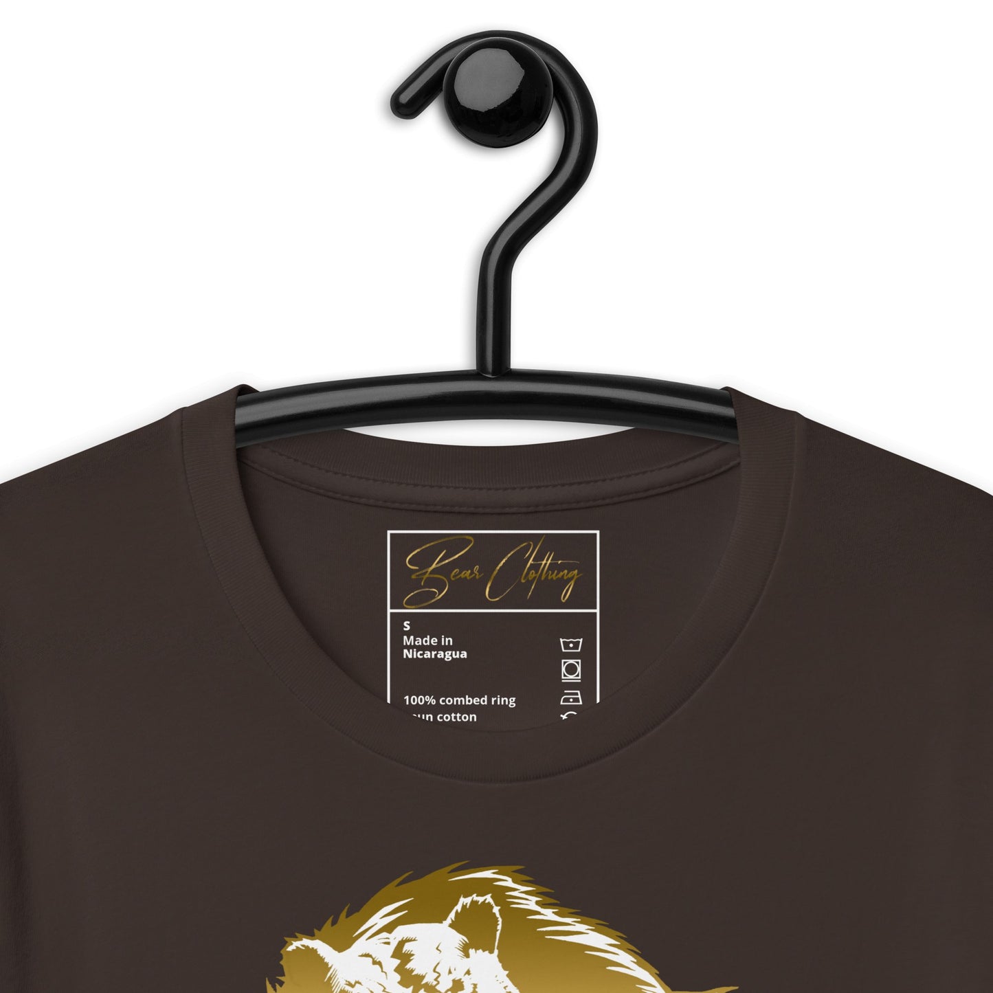 25$ Gold Print Bear Strong Men's T-Shirt