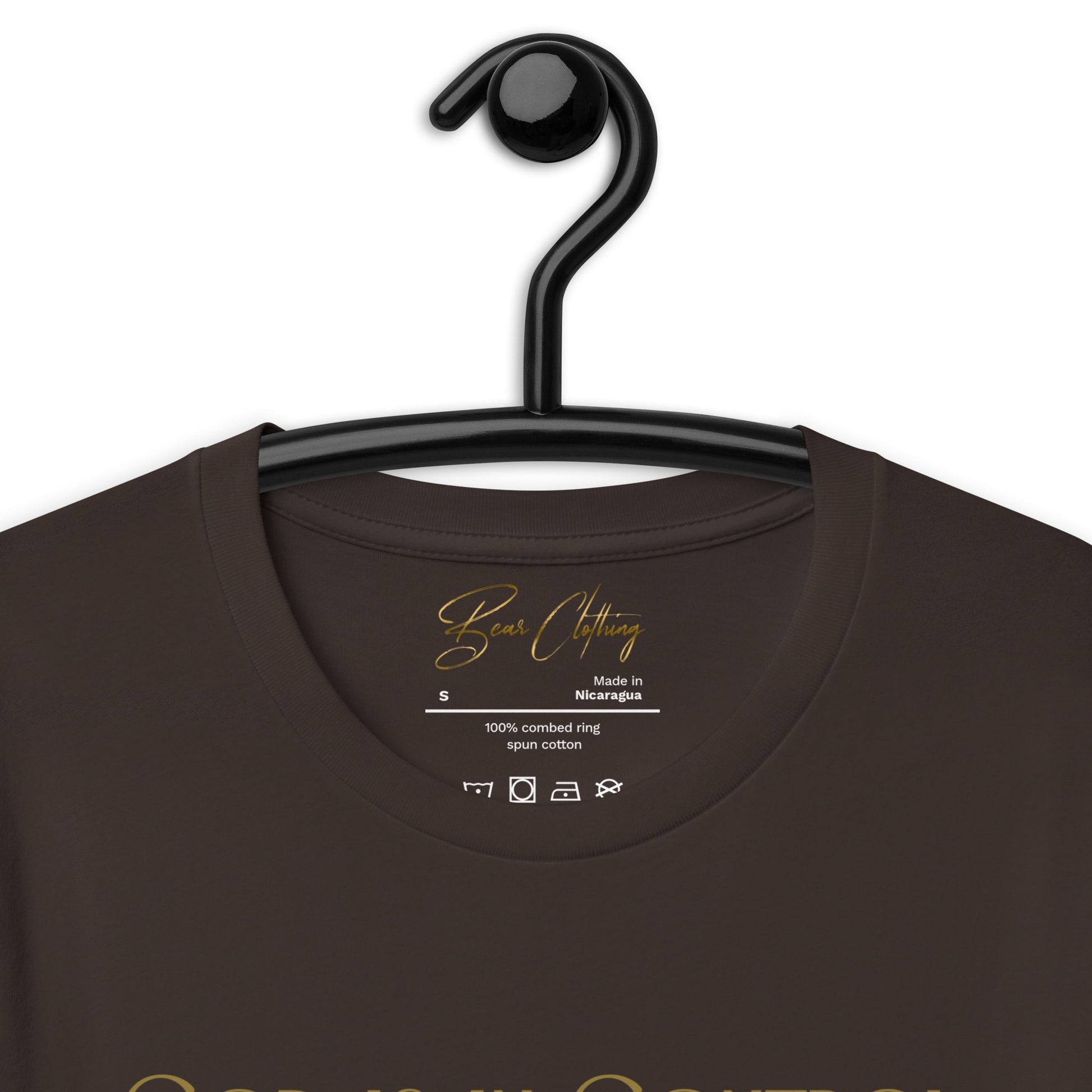 Gold Print Just God! Premium Tee - Bearclothing