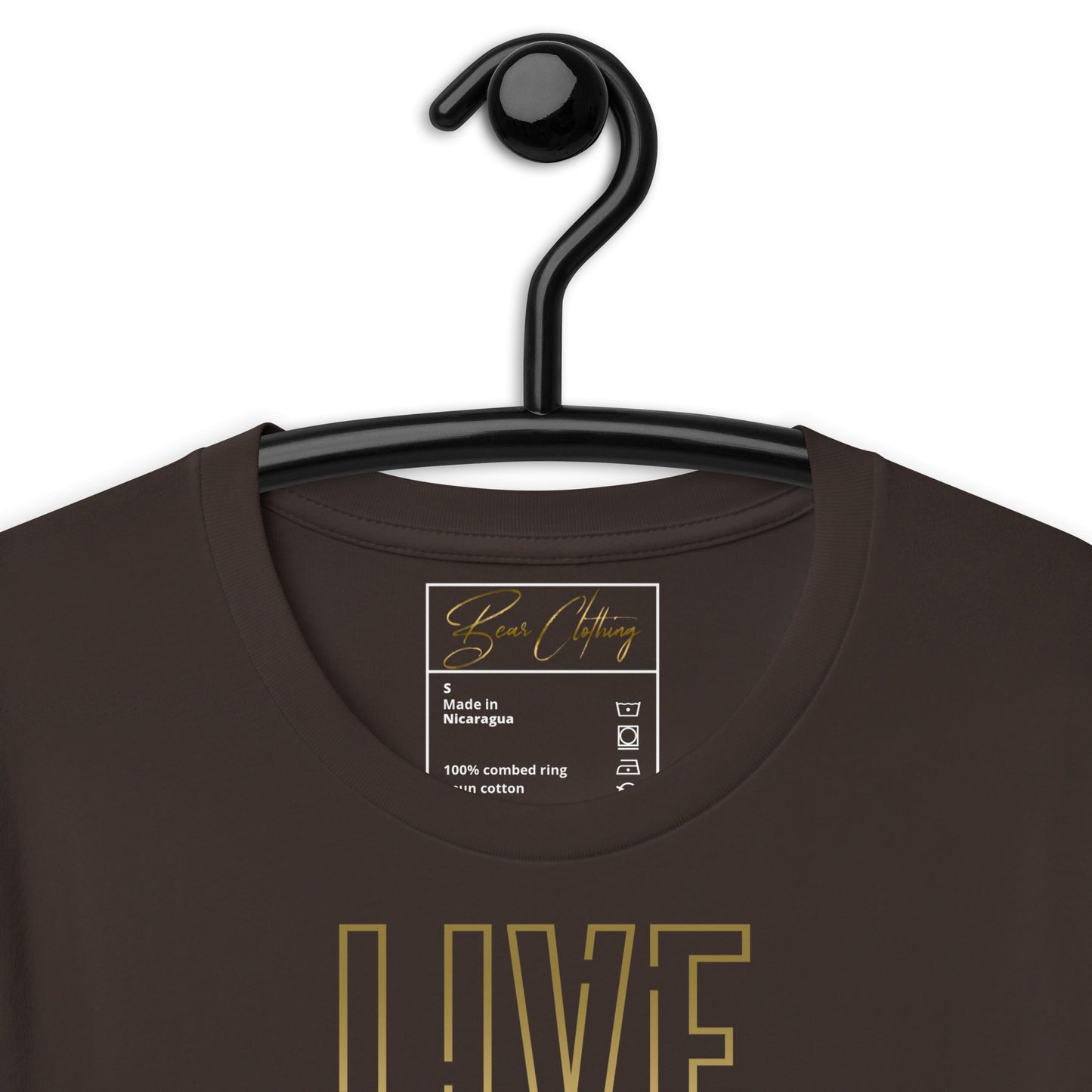 25$ Gold Live Your Purpose Print Premium Tee Ladies