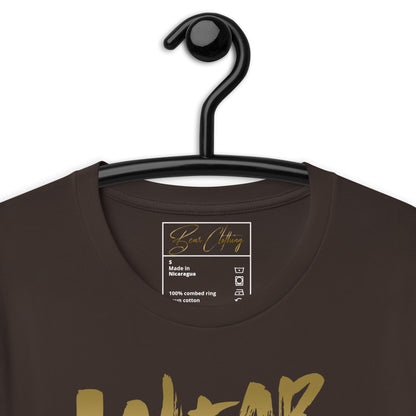 Gold Print Wear Your Worth Premium Tee - Bearclothing