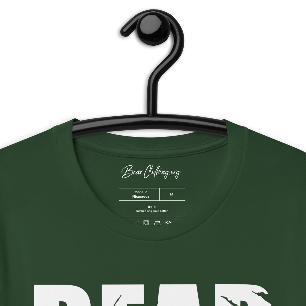 White Print Bear Claw Signature Short-sleeve t-shirt' - Bearclothing