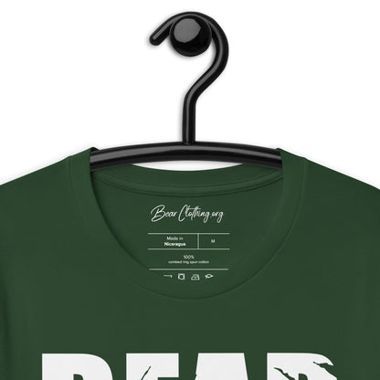White Print Bear Claw Signature Short-sleeve t-shirt' - Bearclothing