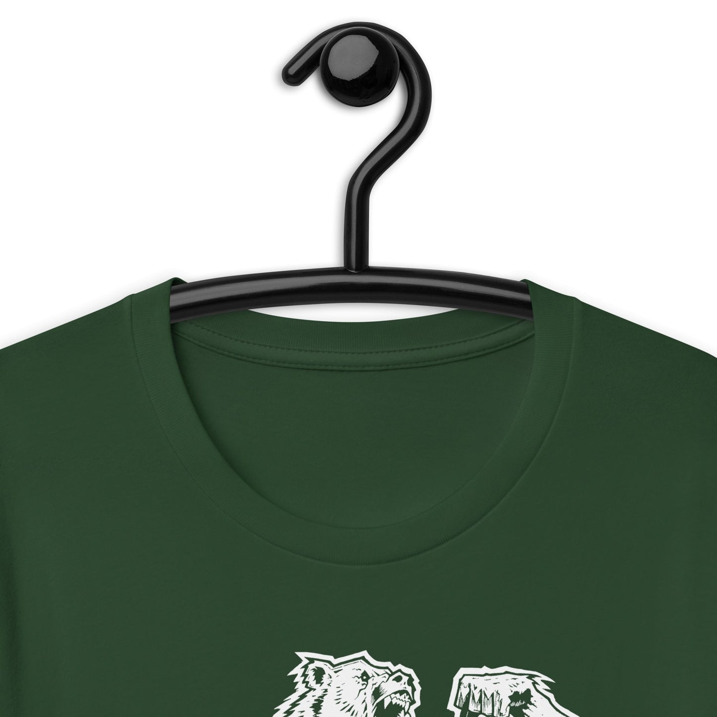 White Print Bear Strong Premium Tee' - Bearclothing