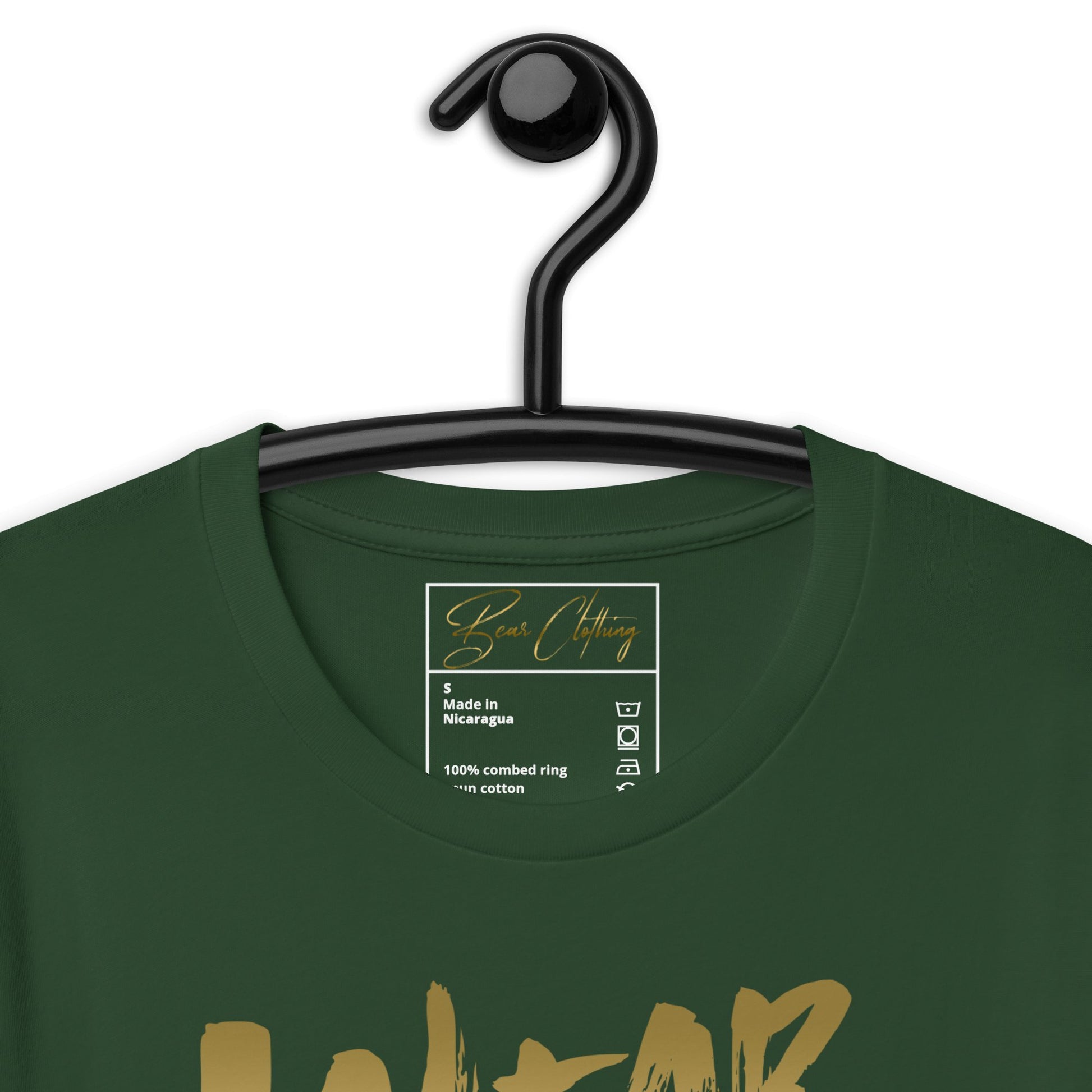 Gold Print Wear Your Worth Premium Tee - Bearclothing