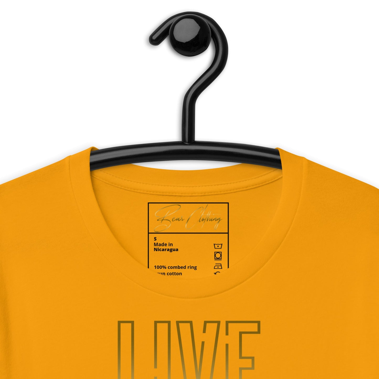 25$ Gold Live Your Purpose Print Premium Tee Ladies