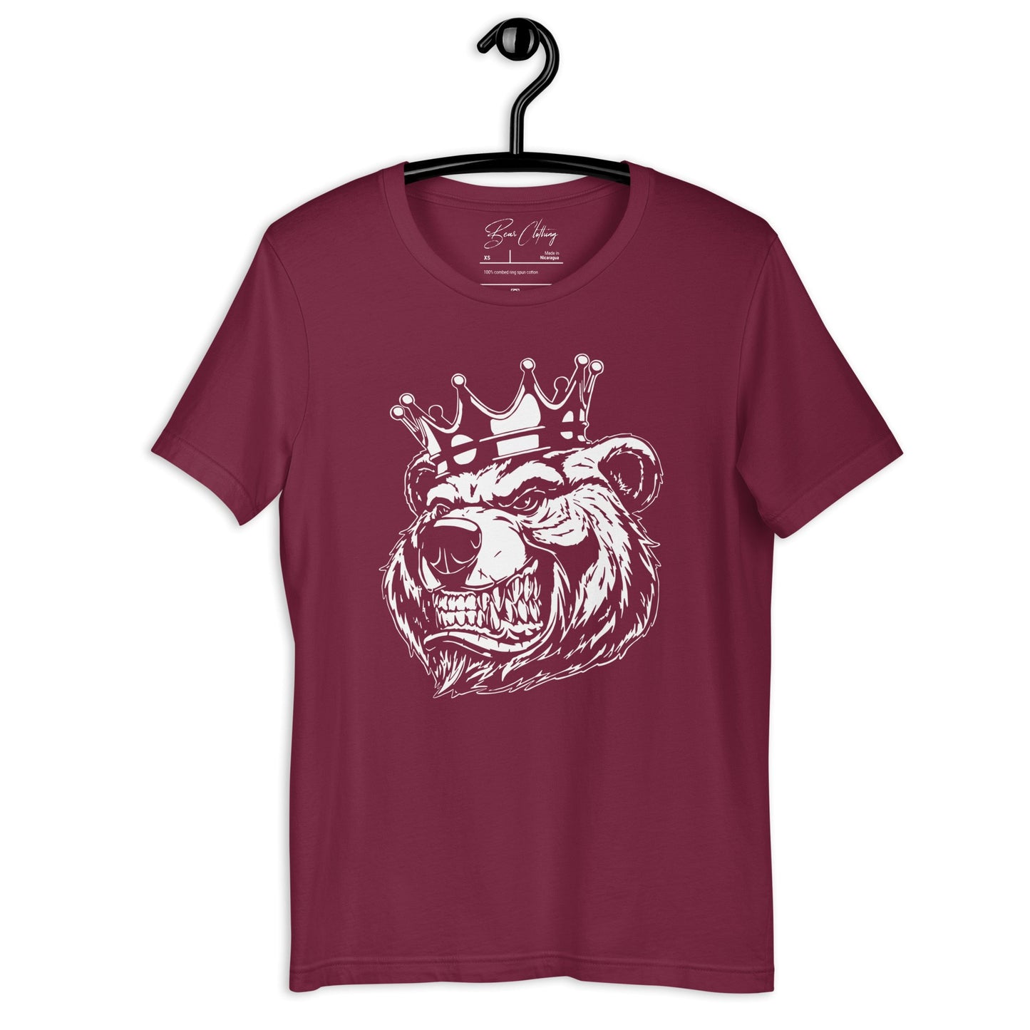 White Bear with Crown Print Tee - Bearclothing