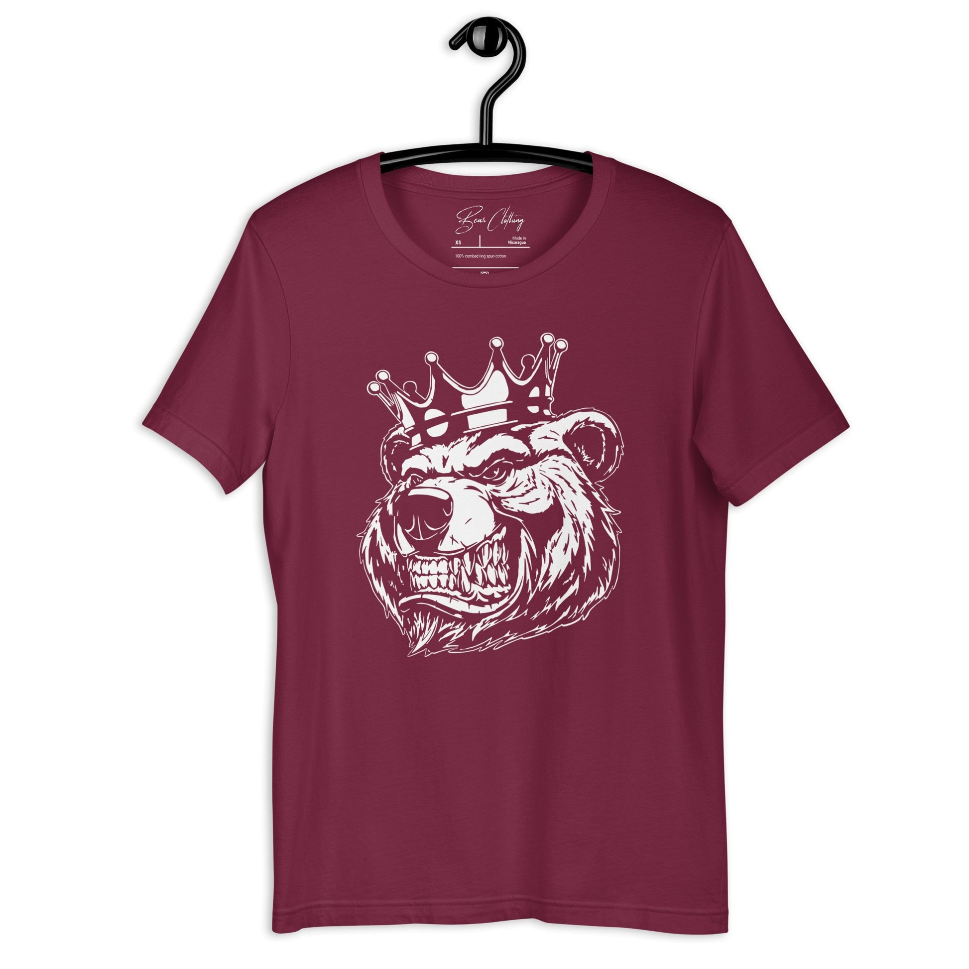 White Bear with Crown Print Tee - Bearclothing