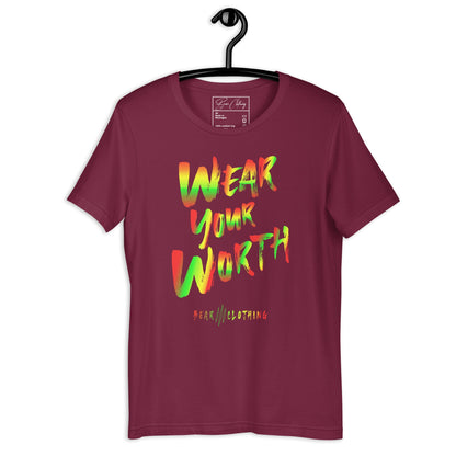 Jamaica Print Wear Your Worth Premium Tee - Bearclothing