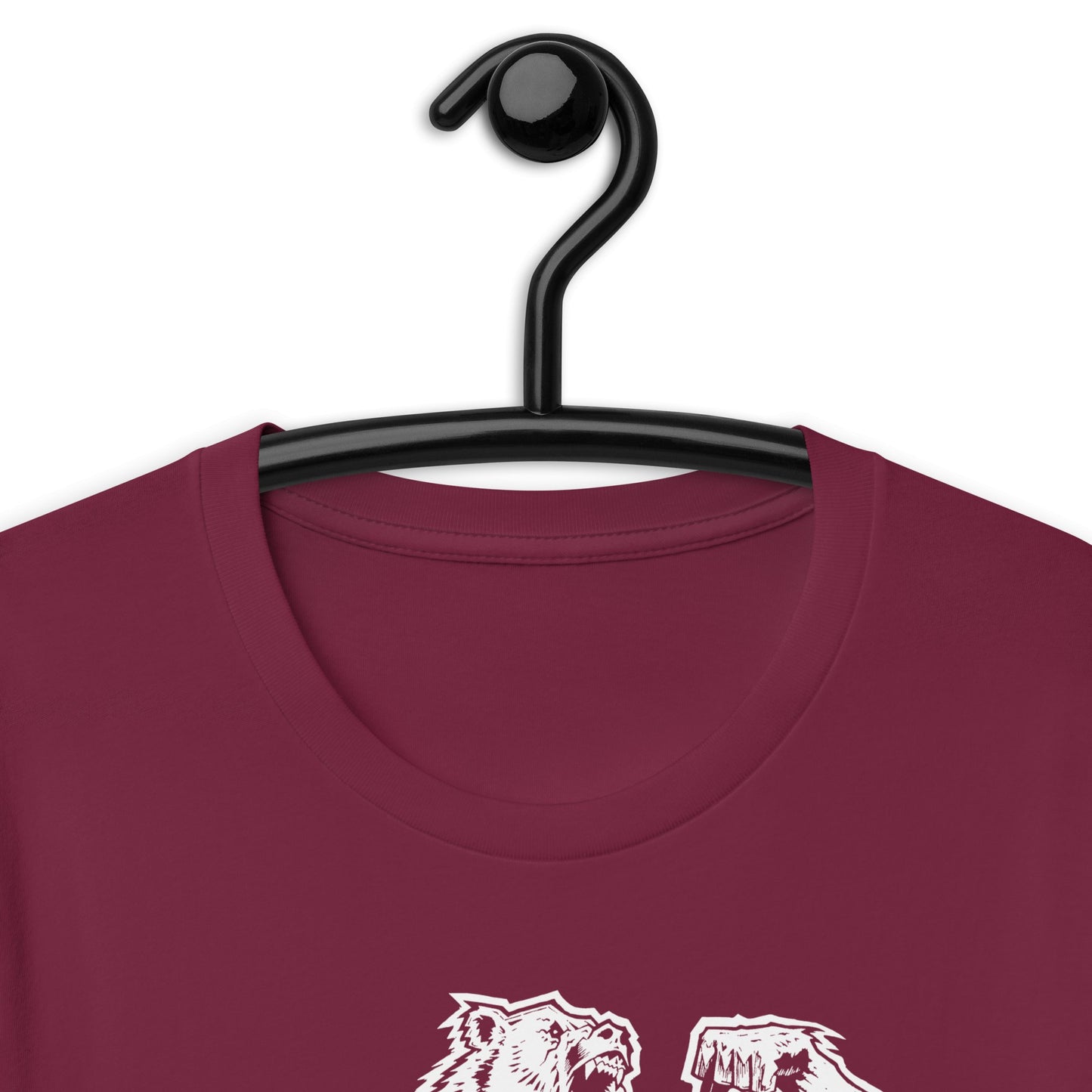 White Print Bear Strong Premium Tee' - Bearclothing