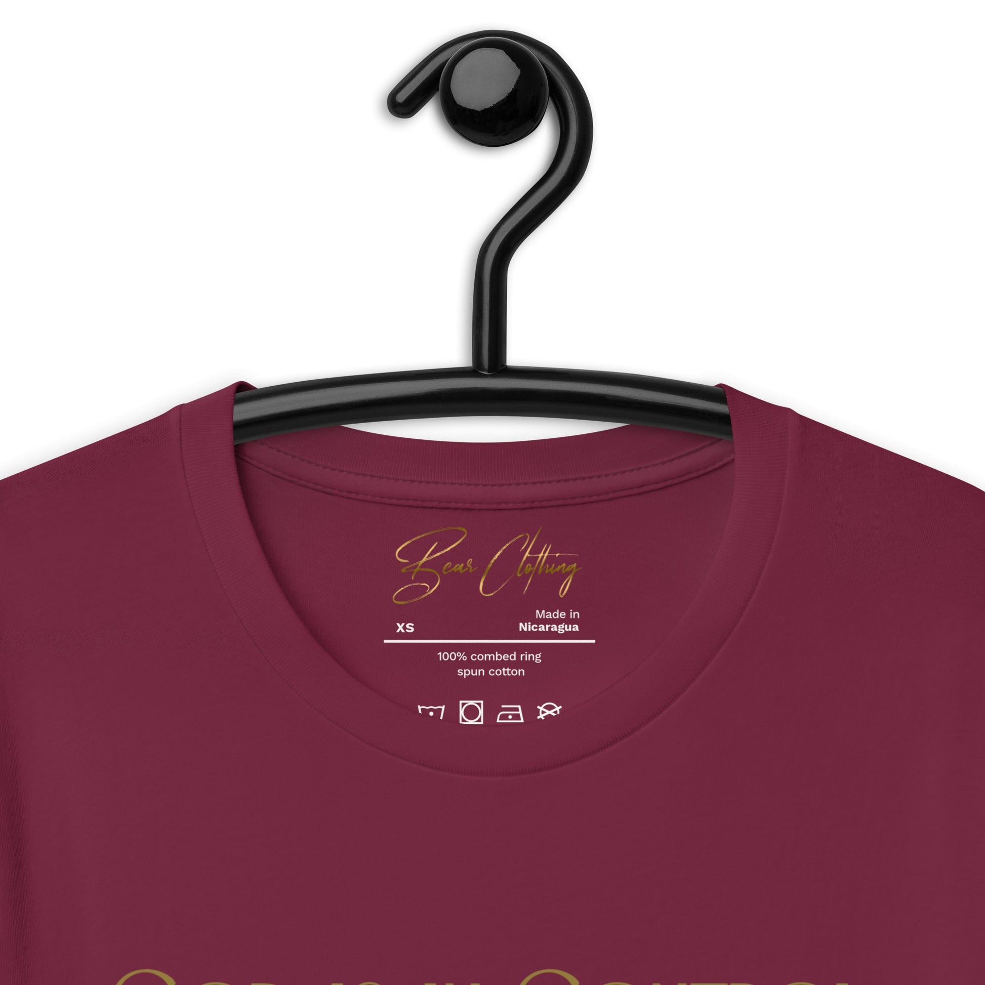 Gold Print Just God! Premium Tee - Bearclothing