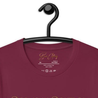 Gold Print Just God! Premium Tee - Bearclothing