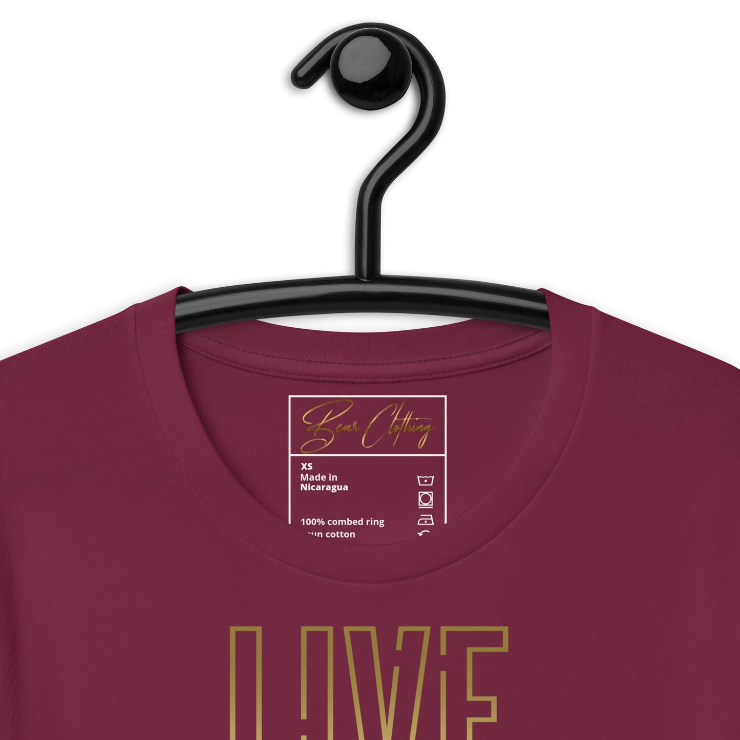 25$ Gold Live Your Purpose Print Premium Tee Ladies