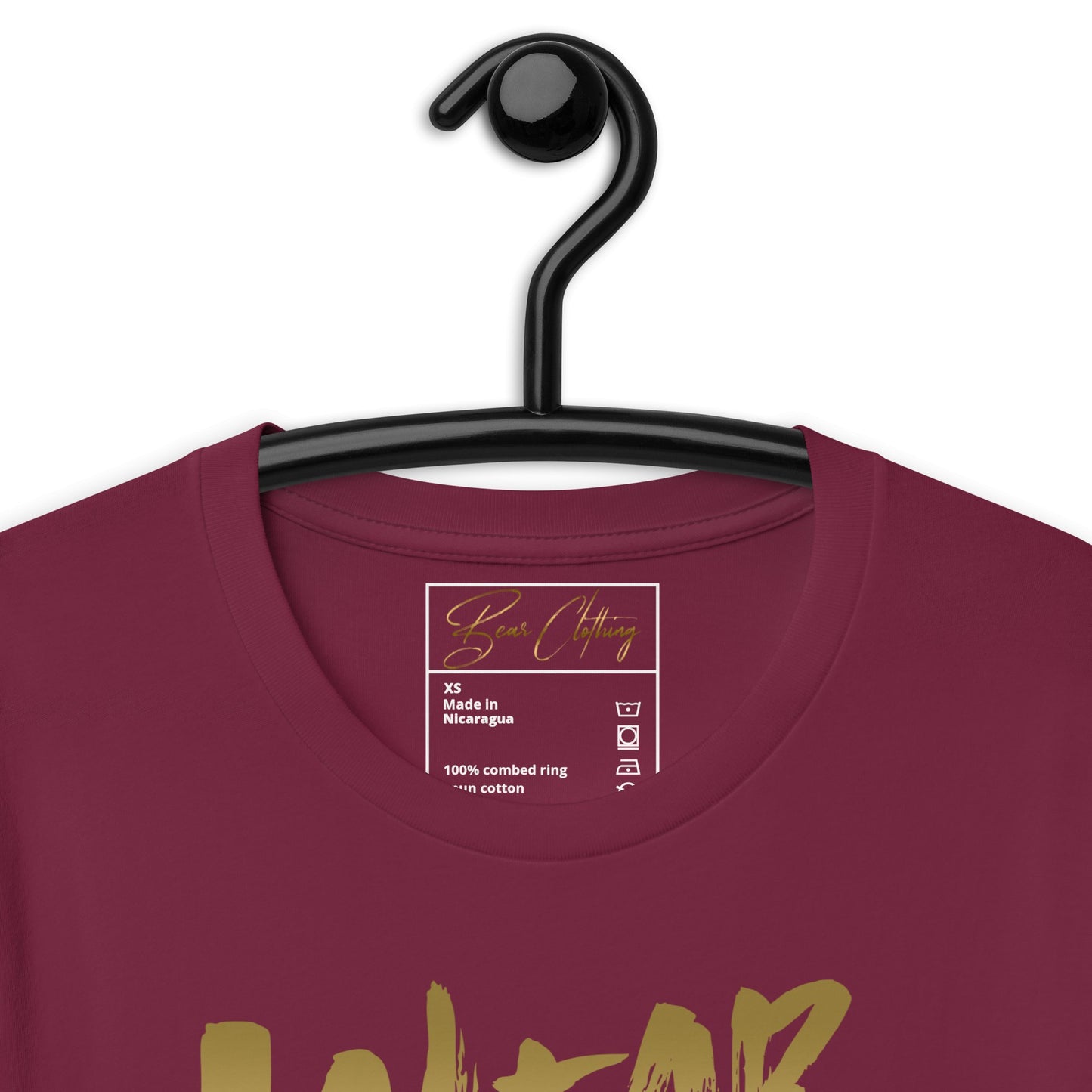 Gold Print Wear Your Worth Premium Tee - Bearclothing