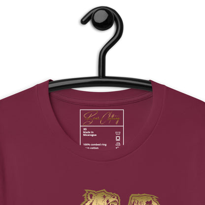 Gold Print Bear Strong Men's T-Shirt
