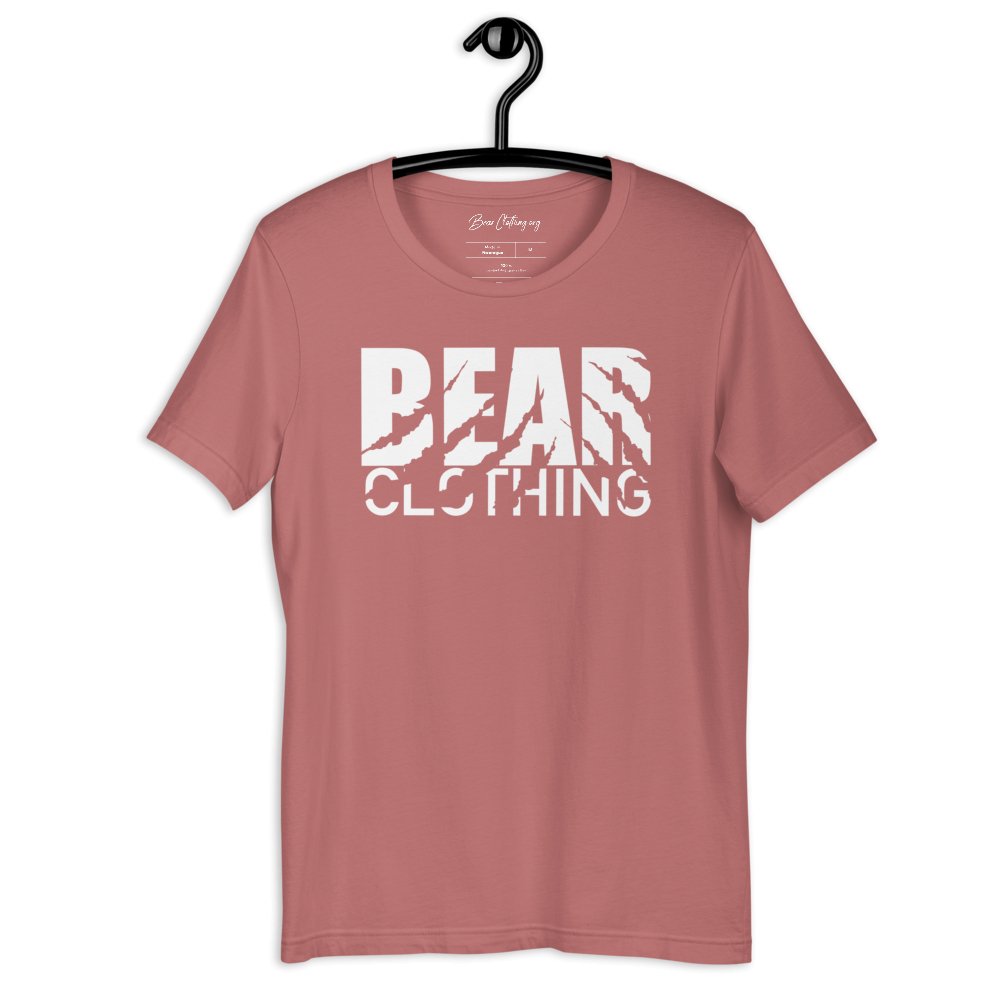 White Print Bear Claw Signature Short-sleeve t-shirt' - Bearclothing