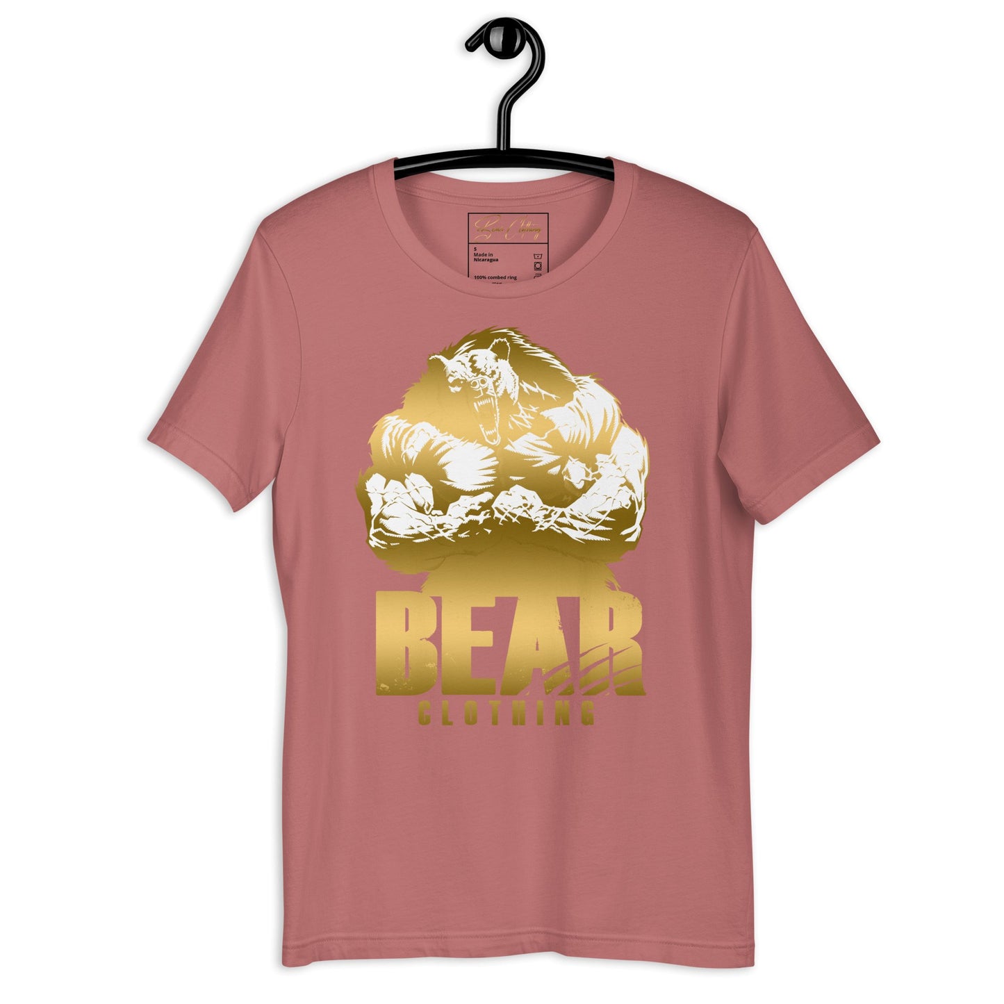 25$ Gold Print Bear Strong Men's T-Shirt