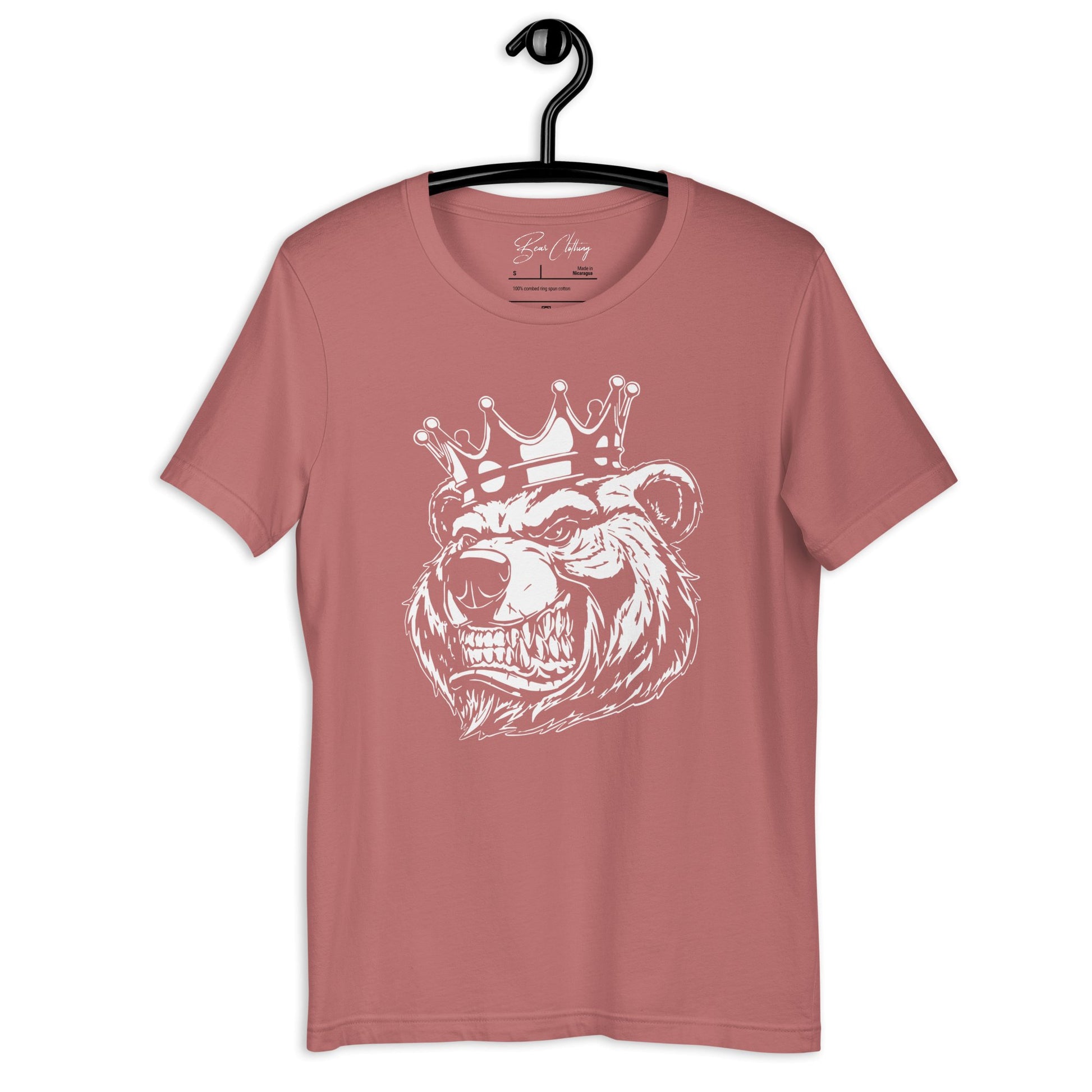 White Bear with Crown Print Tee - Bearclothing
