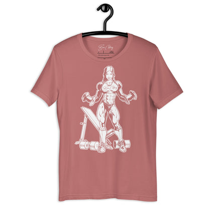 White Strong Women Print Premium Tee - Bearclothing