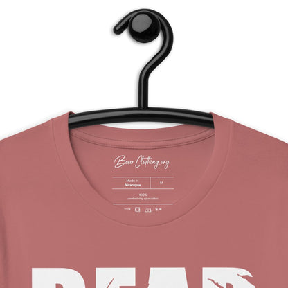 White Print Bear Claw Signature Short-sleeve t-shirt' - Bearclothing