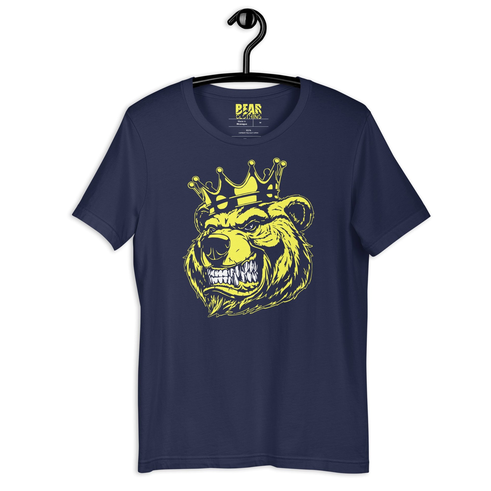 Yellow Bear with Crown Print Tee - Bearclothing