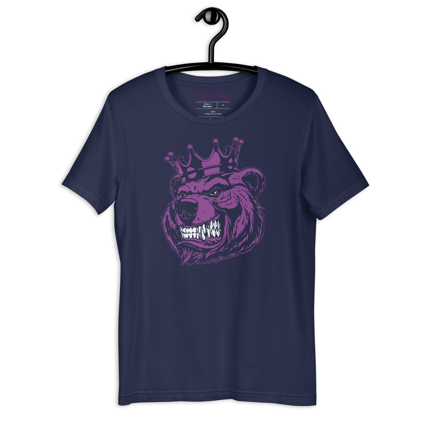 Purple Print Bear Tee - Bearclothing