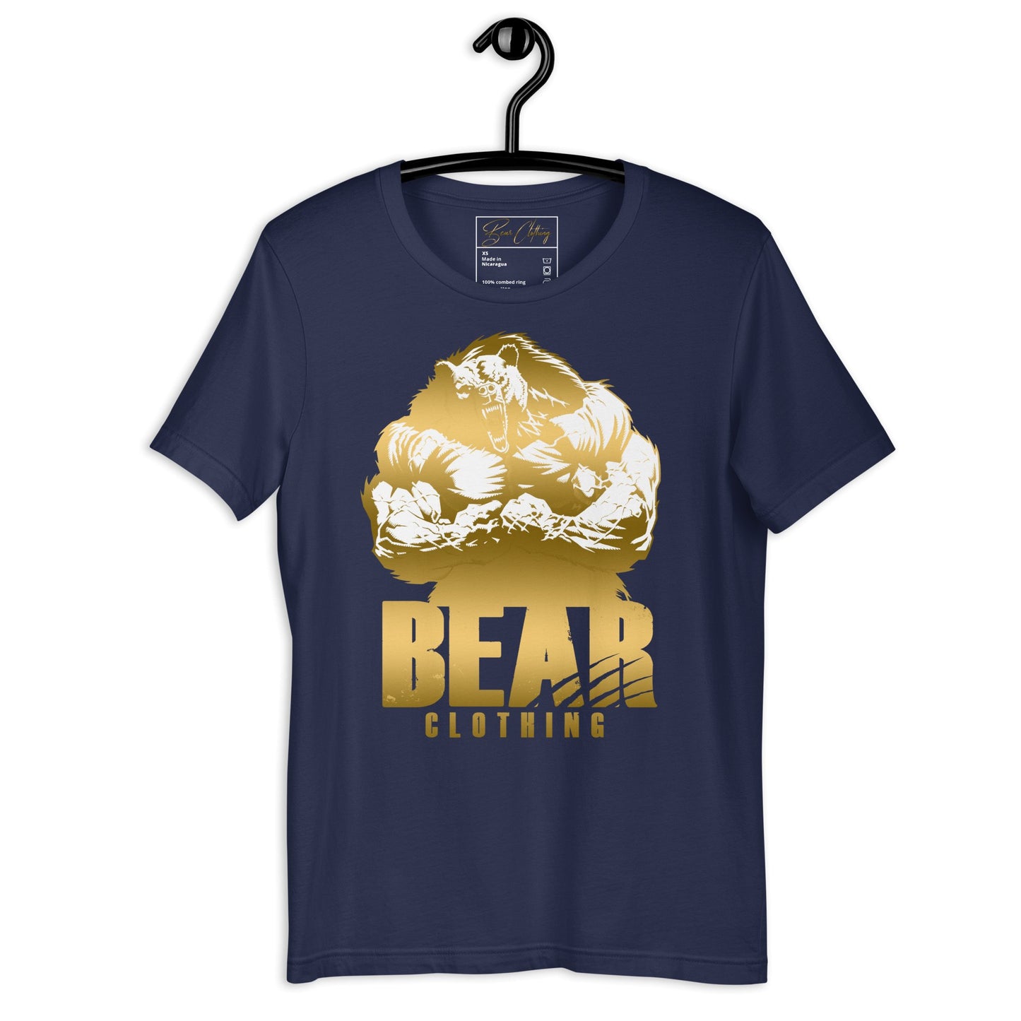 25$ Gold Print Bear Strong Men's T-Shirt