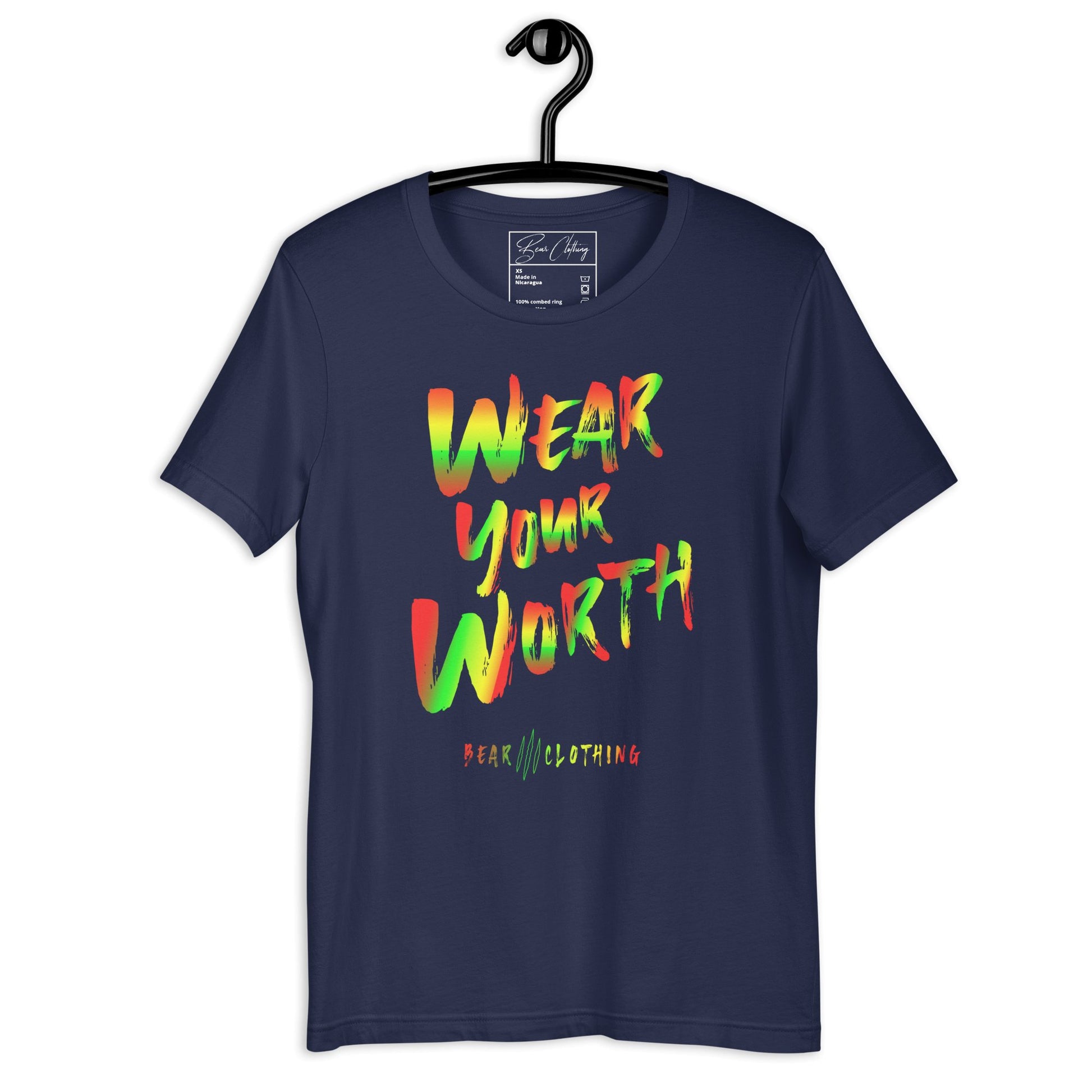 Jamaica Print Wear Your Worth Premium Tee - Bearclothing