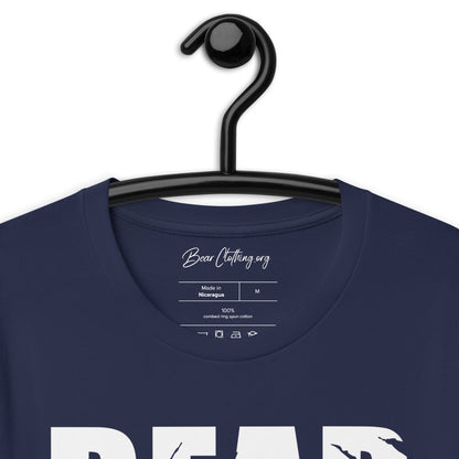 White Print Bear Claw Signature Short-sleeve t-shirt' - Bearclothing