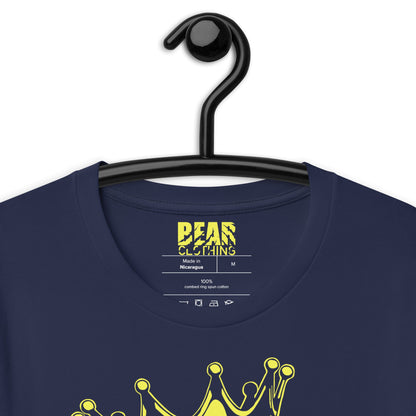 Yellow Bear with Crown Print Tee - Bearclothing