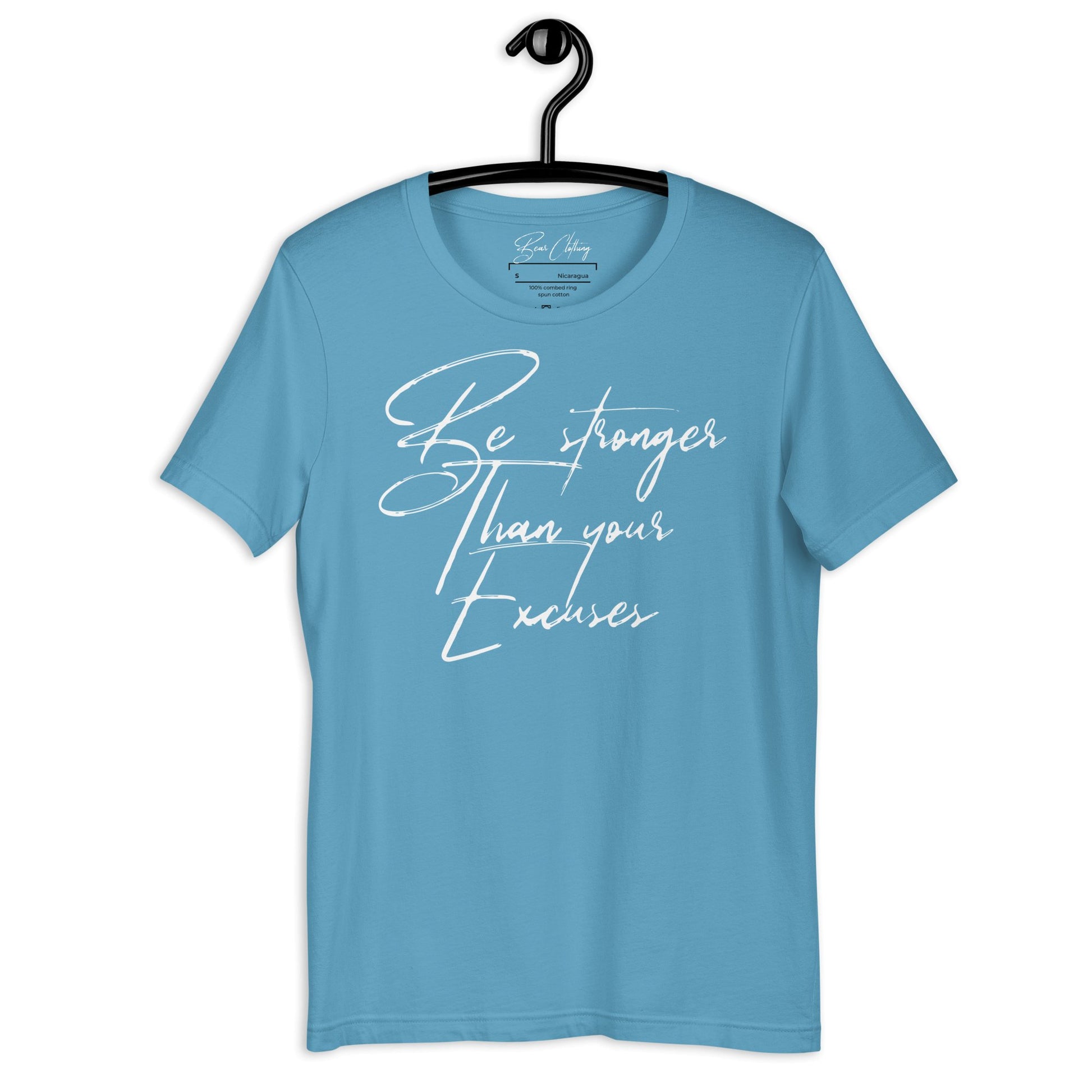 White Print Stronger Than Your Excuses Tee! - Bearclothing