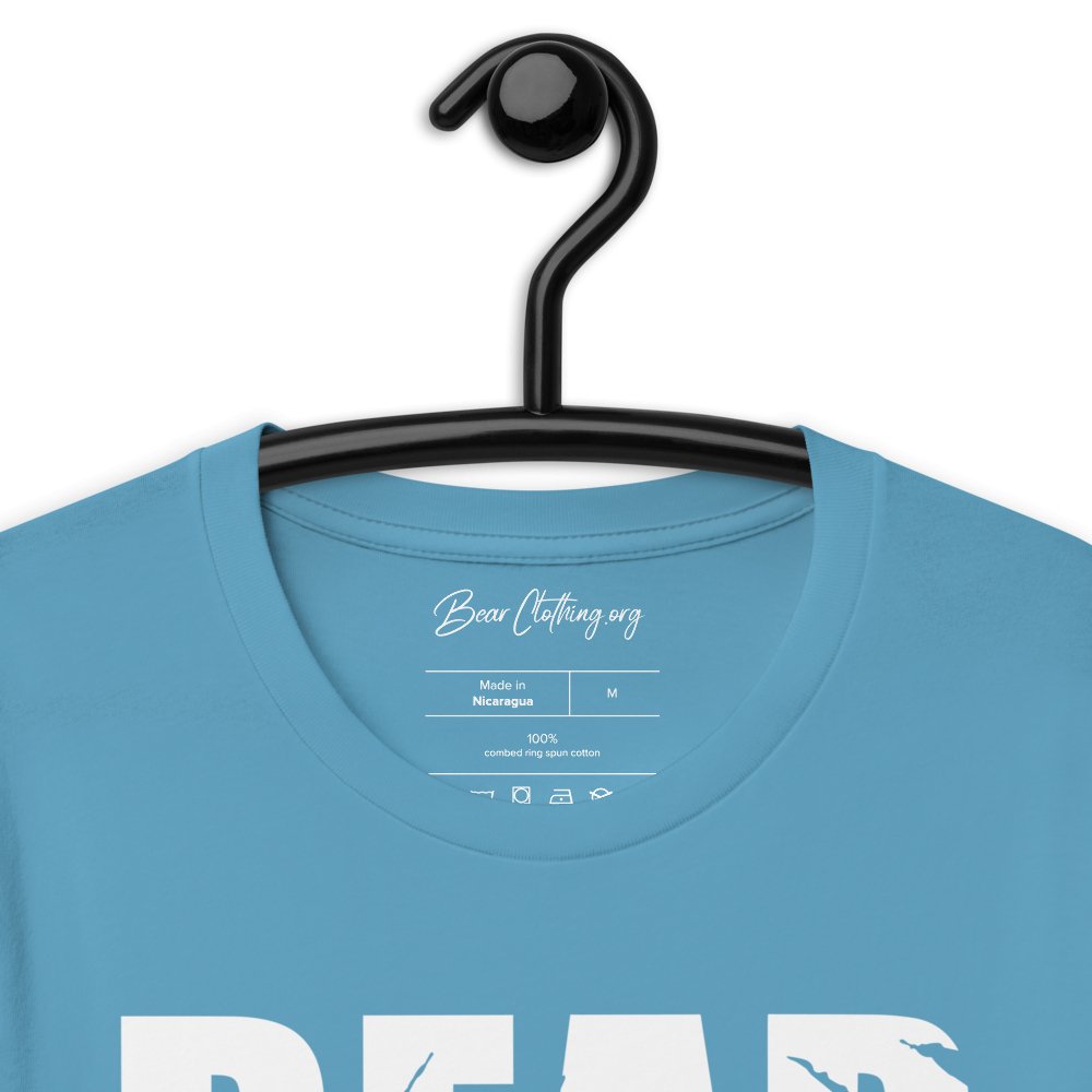 White Print Bear Claw Signature Short-sleeve t-shirt' - Bearclothing