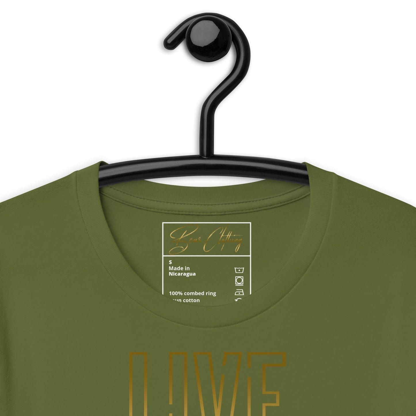 25$ Gold Live Your Purpose Print Premium Tee Ladies